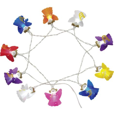 Polarlite LBA-03-004 Guirlande lumineuse à motifs anges pour l'intérieur à pile(s) Nombre de lumière 10 LED blanc froid