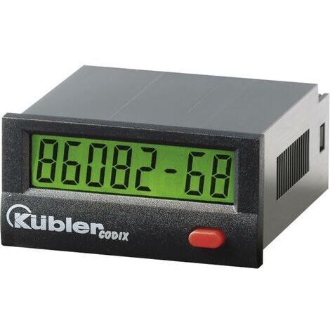 Compteur horaire électronique LCD 99999h59m/ 99999.99 h dimensions 45 x 22 mm Kübler Automation CODIX 134 Q59773