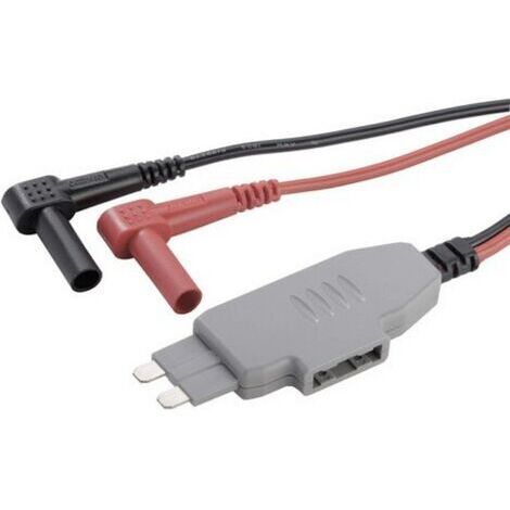 VOLTCRAFT MS-4 Adaptateur de mesure coupe-circuit plat pour connecteur mâle - Banane mâle 4 mm manchon isolant noir, ro (1/4)