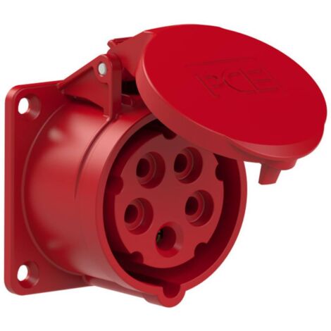 Prise femelle CEE 16 A 5 pôles PCE 315-6tt 400 V rouge 1 pc(s) (1/3)