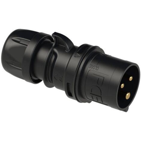 Mâle CEE-CARA 16 A 3 pôles PCE 013-6x 230 V noir 1 pc(s)