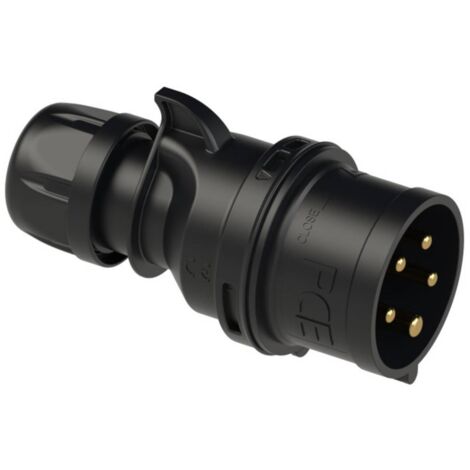Mâle CEE 32 A 5 pôles PCE venttechnik 025-6ttx 400 V noir 1 pc(s) X91716 (1/3)