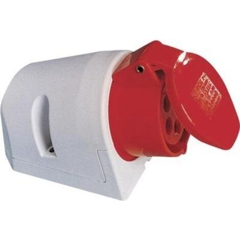 Prise murale femelle CEE 16 A 5 pôles PCE 115-6R 400 V rouge 1 pc(s) (1/3)