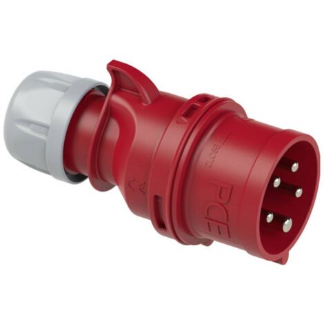 Inverseur de phase CEE 16 A 5 pôles PCE 16 A 7015-6 400 V rouge 1 pc(s) (1/4)