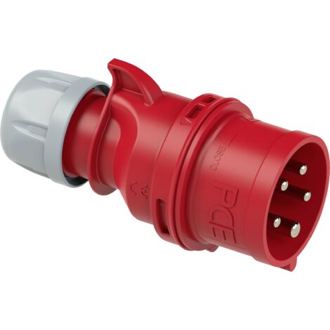 Inverseur de phase CEE 32 A 5 pôles PCE 7025-6 400 V rouge 1 pc(s) (1/4)