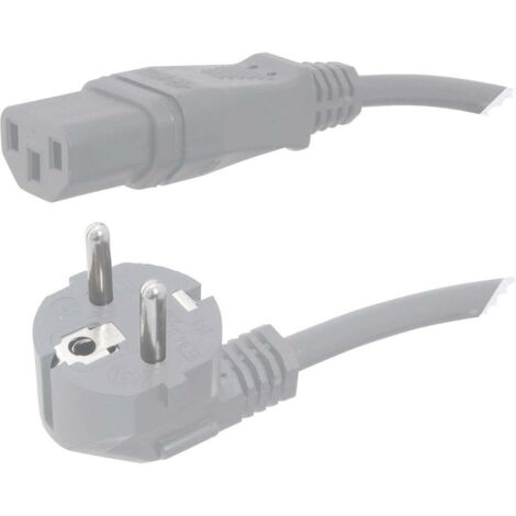 Câble de raccordement pour appareils IEC HAWA 1008235 gris 5.00 m (1/2)