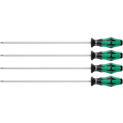 Wera 367/4 TORX HF pour l'atelier Jeu de tournevis 4 pièces TORX® intérieur