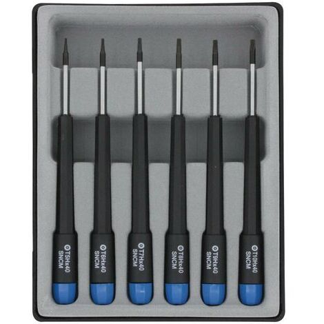 Donau Elektronik Jeu de tournevis 6 pièces 6 pans intérieurs (TX) C94800 (1/2)