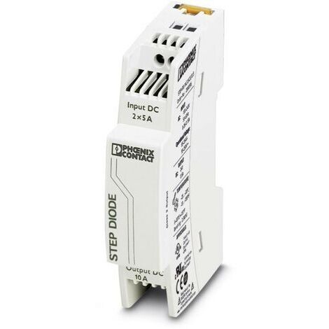 Module de redondance rail DIN Phoenix Contact STEP-DIODE/5-24DC/2X5/1X10 10 A Nbr. de sorties: 1 x (1/5)