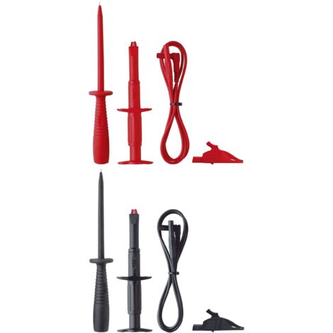 Benning TA 3 Set de cordons de mesure de sécurité Banane mâle 4 mm Banane mâle 4 mm 1.00 m rouge, noir 1 set (1/5)