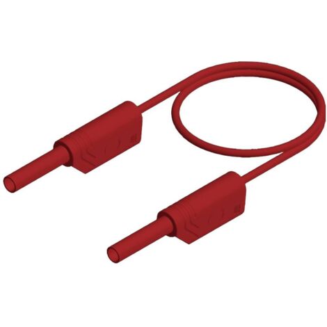 Hirschmann Test & Measurement MVL S 200/1 Au Cordon de mesure de sécurité Banane mâle 2 mm Banane mâle 2 mm 2.00 m roug (1/2)
