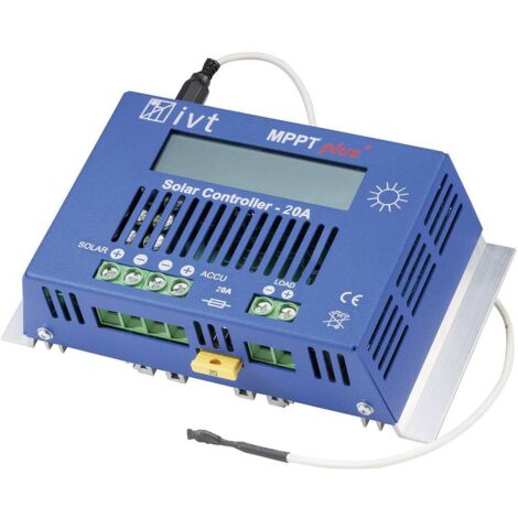 Régulateur de charge solaire IVT MPPTplus 20A 12 V, 24 V 20 A A687331 (1/2)