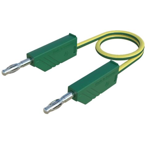 Hirschmann Test & Measurement CO MLN 50/2,5 Cordon de mesure Banane mâle 4 mm Banane mâle 4 mm 0.50 m jaune, vert 1 pc( (1/4)