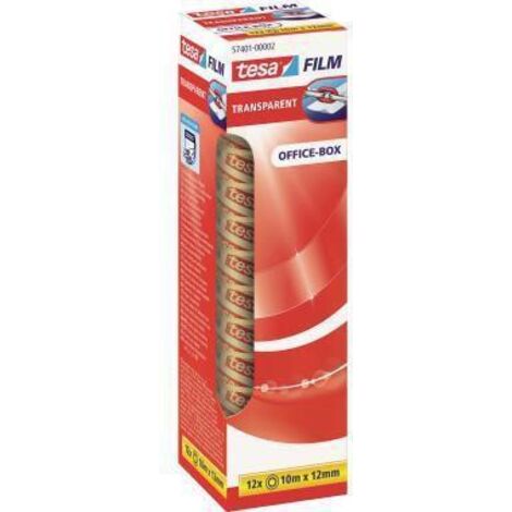 tesafilm tesa 57401-00002-03 transparent (L x l) 10 m x 12 mm acrylate 12 pc(s) A034651 (1/4)