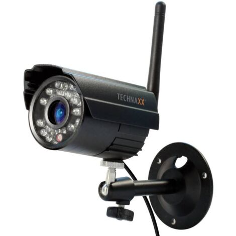 Caméra de surveillance extérieure 2.4 GHz – Vision nocturne infrarouge – Portée 200 m – IP65 – Enregistrement détection de mouvement – Technaxx - A030711 (1/8)