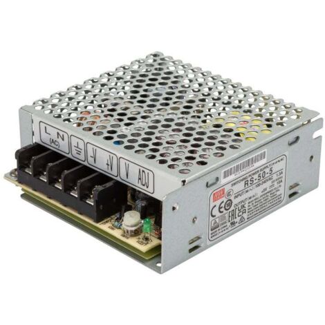 MW Mean Well RS-50-5 Bloc d'alimentation à découpage 5 V/DC 10 A 50 W (1/3)