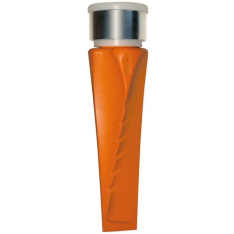 Fiskars – Coin éclateur vrillé 240 mm – Acier trempé C40 – Surface de frappe en polymère – Réduit les vibrations pour fendage bois dur - Y927781