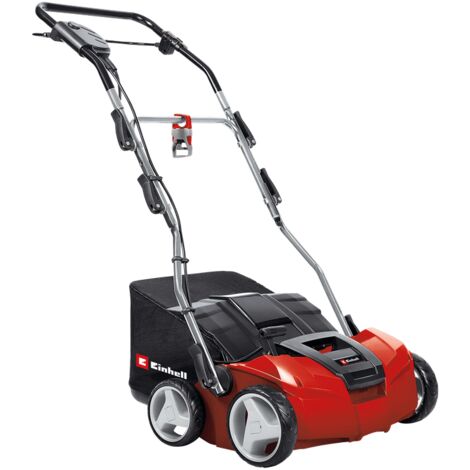 Einhell Scarificateur électrique GE-SA 1435 (1400 W, Largeur de travail 35 cm, Grand bac de ramassage de 28 l, Surface conseillée 500 m²)
