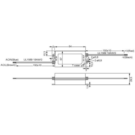 Driver LED Mean Well APV-35-24 36 W 24 V 1500 mA tension constante