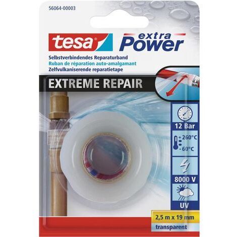Bande de réparation tesa® extra Power tesa 56064-00003-00 transparent (L x l) 2.5 m x 19 mm 1 pc(s)