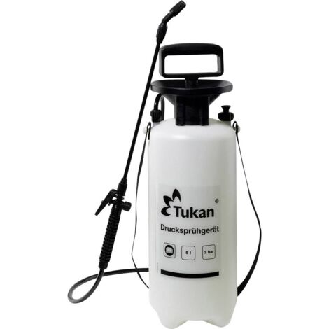 Pulvérisateur à pression 5 L – Pression 3 bars – Buse réglable en laiton – Tuyau renforcé pour pulvérisation efficace – Tukan