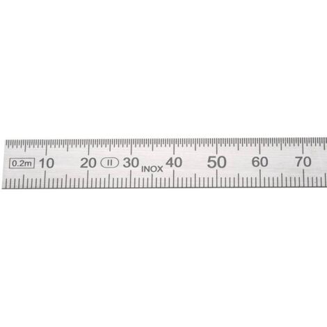 Règlet 460225 500 mm en acier inoxydable – Tolérance EG classe II – Pour mesures précises et travaux de finition – Helios Preisser