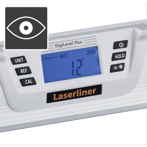 Laserliner DigiLevel Plus 60 081.251A Niveau à bulle numérique 60 cm 180 ° 1 mm/m