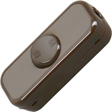 Interrupteur pour câble souple Kopp 193606003 marron 1 x Off/On 10 A 1 pc(s) W720241 (1/4)