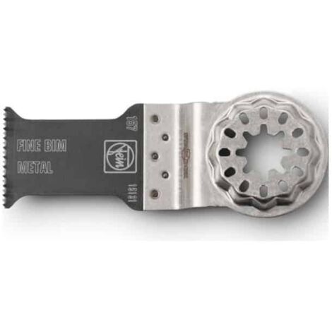 Fein – Lame d'outil multifonction E Cut 30mm – Denture fine pour tôles jusqu'à 2mm – STARLOCK pour coupe précise – Compatible avec outils oscillants