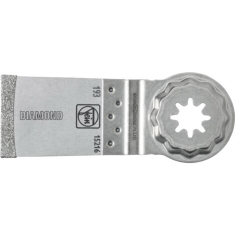 Fein – Lame diamant 50x35 mm pour outil multifonction 63502193210 – Coupe nette sans éclat – Compatible avec StarlockPlus et MultiTalent (1/4)