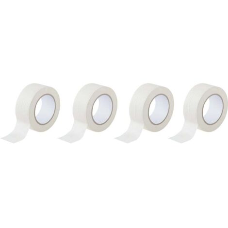 TOOLCRAFT 93038c191 93038c191 Bande de masquage blanc (L x l) 50 m x 50 mm 4 pc(s) (1/2)