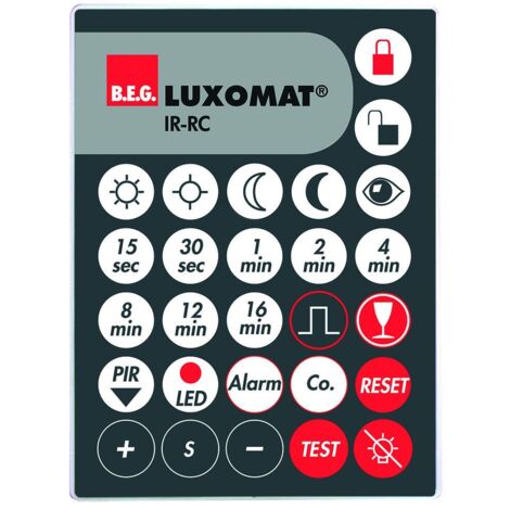 B.E.G. Brück 92000 Télécommande pour détecteur de mouvements Fonction éclairage en continu, Fonction vacances (1/2)