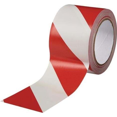 Rocol RS56016 EasyTape ruban adhésif rouge et blanc 75 mm