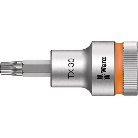 Douille-embout 6 pans intérieurs (TX) T 30 Longueur: 60 mm Wera 05003833001 Propulseur: 1/2" (12.5 mm) 1 pc(s) W566511 (1/5)