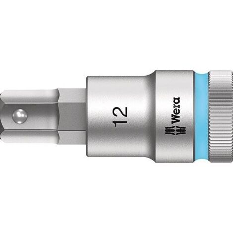 Douille-embout 6 pans intérieurs 12 mm Longueur: 60 mm Wera 05003826001 Propulseur: 1/2 (12.5 mm) 1 pc(s) (1/5)