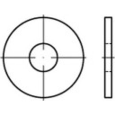 Rondelle 8.4 mm 24 mm acier étamé par galvanisation 100 pc(s) TOOLCRAFT 146444