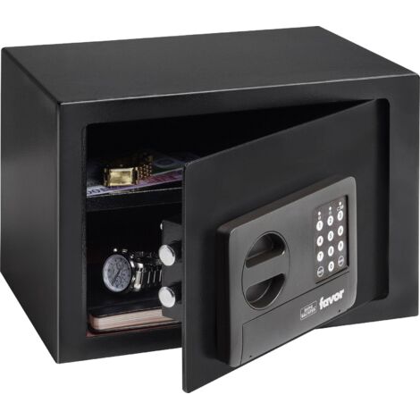 Coffre-fort Favor S5 E – Serrure à double panneton – 22 L – Montage mural – 7 kg – Compartiments pour rangement organisé – Burg Wachter