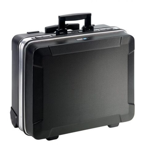 Chariot à outils 485x200x375mm – Plastique ABS rigide – Poignée télescopique et roulettes – Charge max. 30 kg – B+W