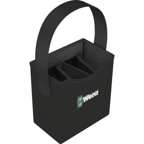 Wera – Sacoche à outils 5004353001 – Dimensions 165 x 165 x 105 mm – Séparateur amovible pour 5 compartiments – Résistance aux coupures (1/10)