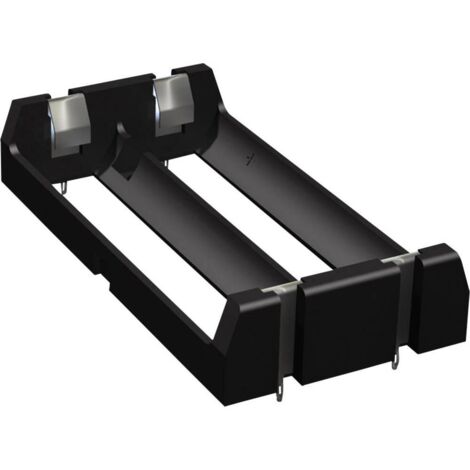 MPD BH2DW Support De Pile 2x LR20  D  Raccordement Par Fils  L X L X H 71 X 71 X 31 Mm 8091179