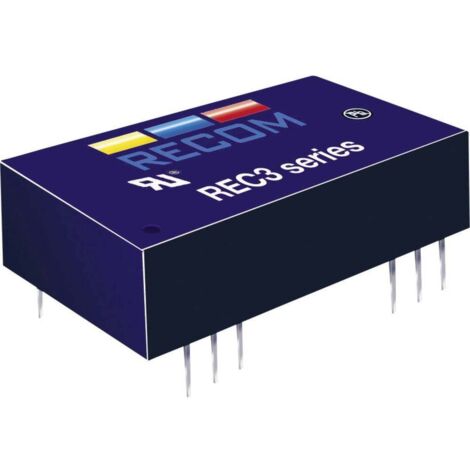 Convertisseur CC/CC pour circuits imprimés RECOM REC3-0515DR/H1 Nbr. de sorties: 2 x 5 V/DC 15 V/DC, -15 V/DC 100 mA 3 (1/3)