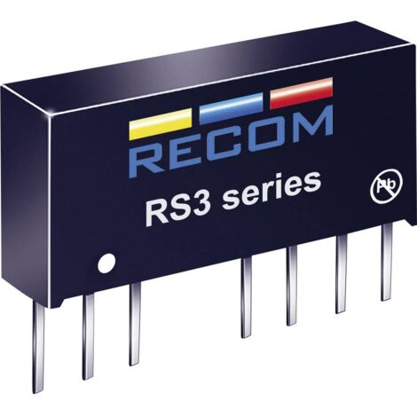Convertisseur CC/CC pour circuits imprimés RECOM RS3-2412S Nbr. de sorties: 1 x 24 V/DC 12 V/DC 250 mA 3 W 1 pc(s) (1/3)