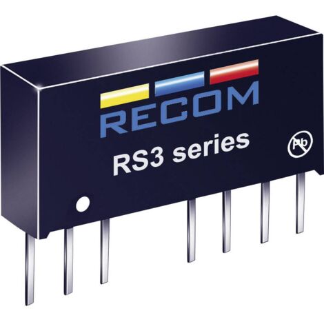 Convertisseur CC/CC pour circuits imprimés RECOM RS3243.3S Nbr. de sorties: 1 x 24 V/DC 3.3 V/DC 600 mA 3 W 1 pc(s) (1/3)