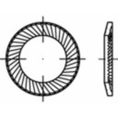 Rondelle plate extra large serrage 10 mm Acier électro zingué x50