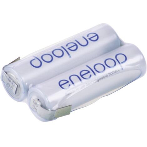 Pack de piles rechargeables 2x LR6 (AA) NiMH Panasonic 133604 2.4 V 1900 mAh (1/2)