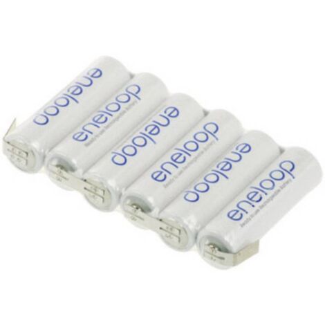 Pack de piles rechargeables 6x LR6 (AA) NiMH Panasonic 126404 7.2 V 1900 mAh (1/2)