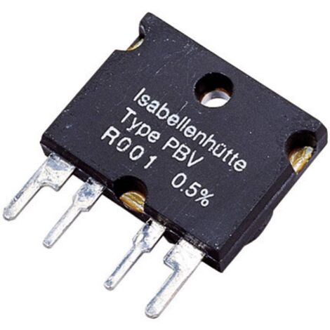 Résistance de mesure Isabellenhütte PBV 0,001 0.001 Ω 10 W (L x l x H) 22 x 4 x 17 mm 1 pc(s) (1/3)