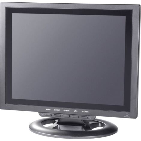 Moniteur de vidéosurveillance 449238 30,48 cm (12 pouces) – Résolution 800 x 600 pixels – Entrées HDMI et VGA – Angle d'observation 140° – Renkforce