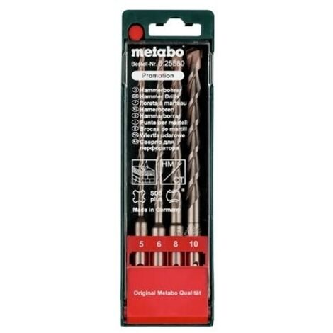 METABO JEU DE 4 FORETS BÉTON SDS-PLUS SP POUR PERFORATEUR - 625580000 (1/8)