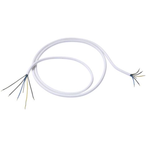 Bachmann 119271 cuisinière Câble de raccordement blanc 2.00 m (1/3)